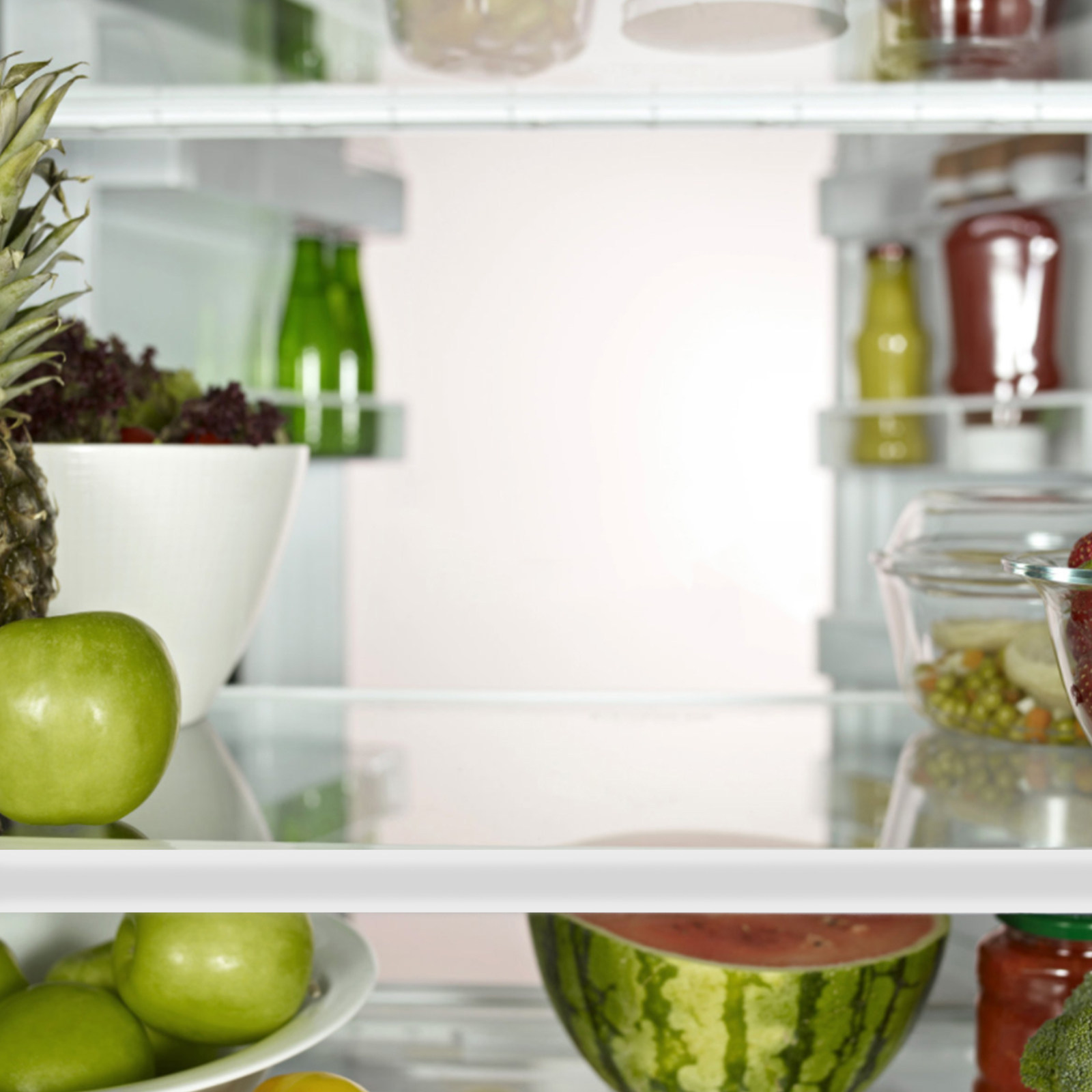 Food Storage Dividers - Półka do lodówki z hartowanego szkła,