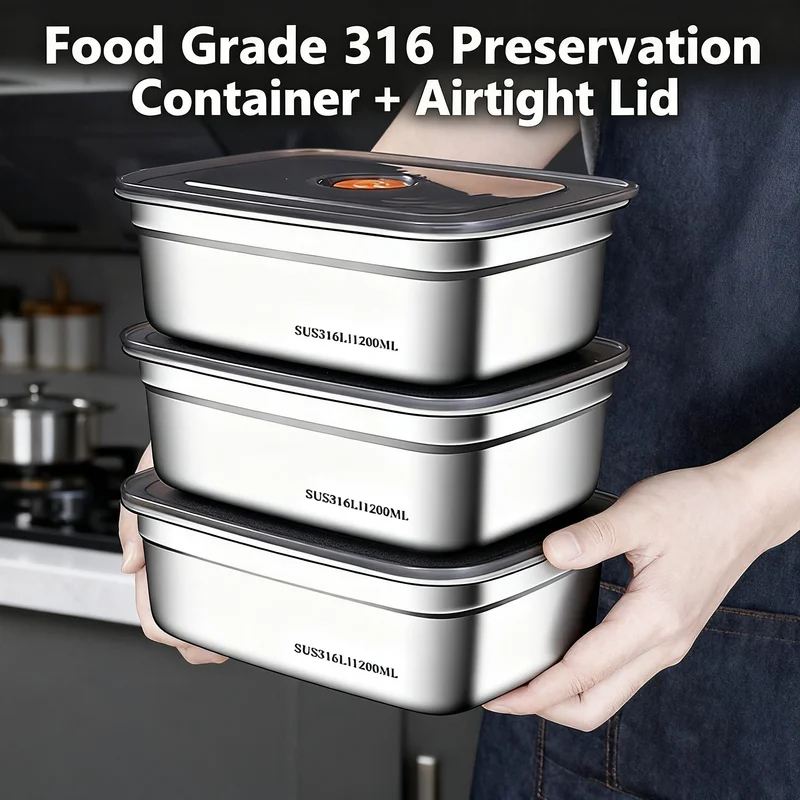 Xxl Food Storage Container - Pojemny, szczelny pojemnik na żywność ze
