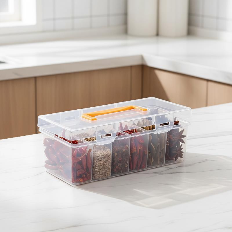 Food Storage Dividers - 7-częściowy zestaw organizerów na narzędzia, przezroczyste,