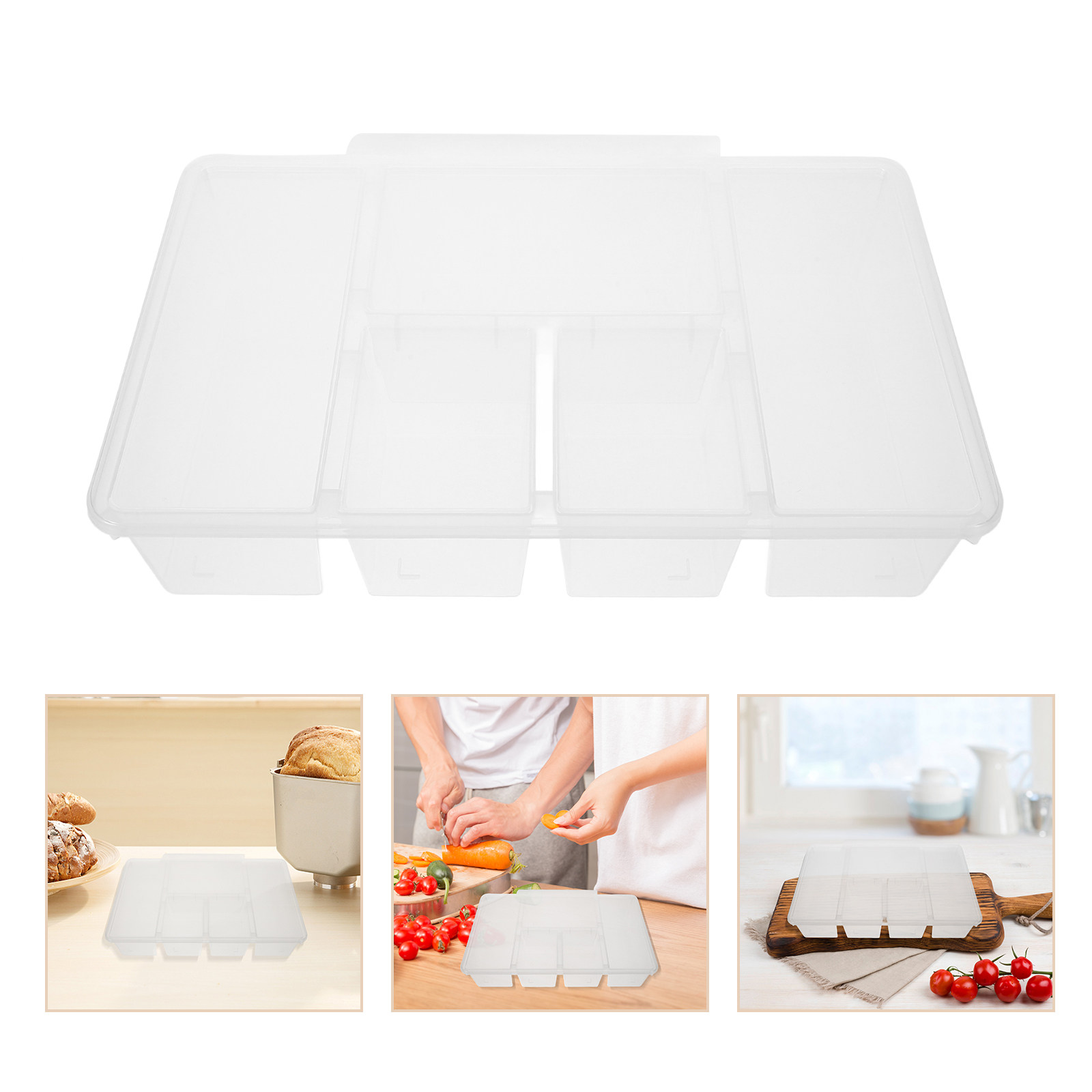 Food Storage Dividers - 5-komorowy pojemnik na warzywa, szczelny organizer