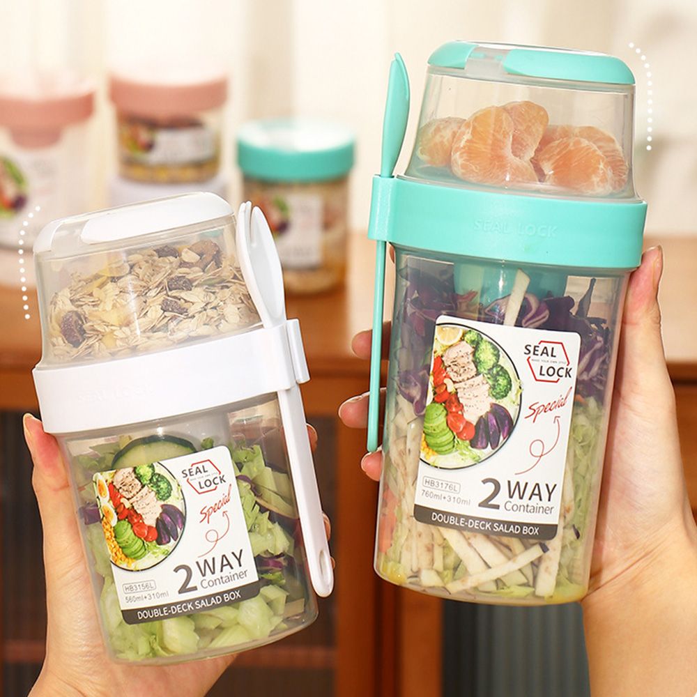 Food Storage Yogurt - Dwuwarstwowy pojemnik na świeże pudełko nakrętka