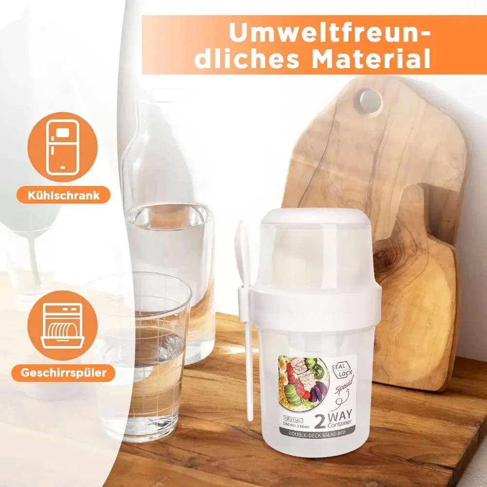 Food Storage Yogurt - Zestaw pojemników na śniadanie: kubeczki na