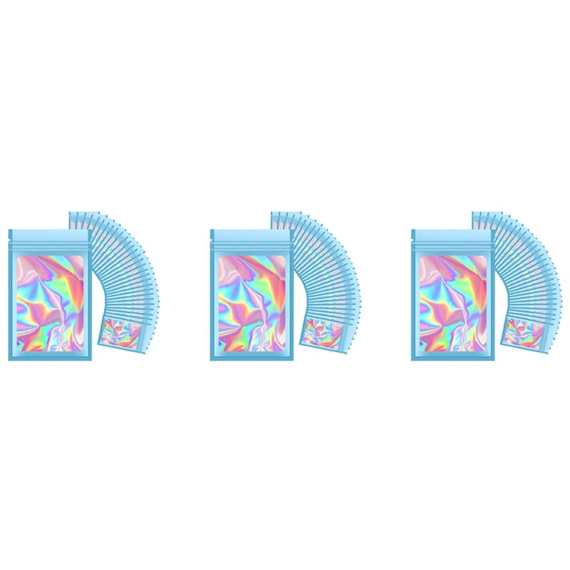 Food Storage Mylar Bags - ABWZ-300 szt. Holograficzne Torebki z Zamknięciem,