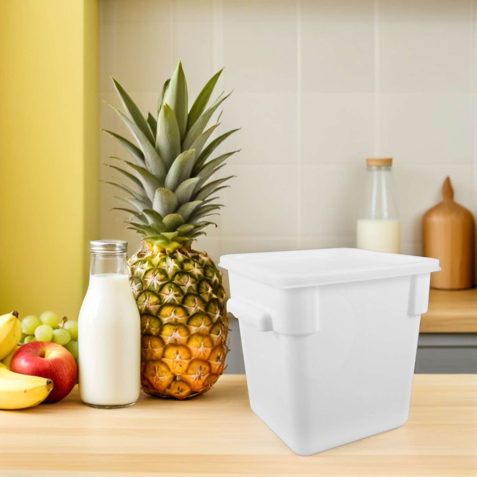 Kwadratowy plastikowy pojemnik – Food Storage In Restaurant recenzja i cena