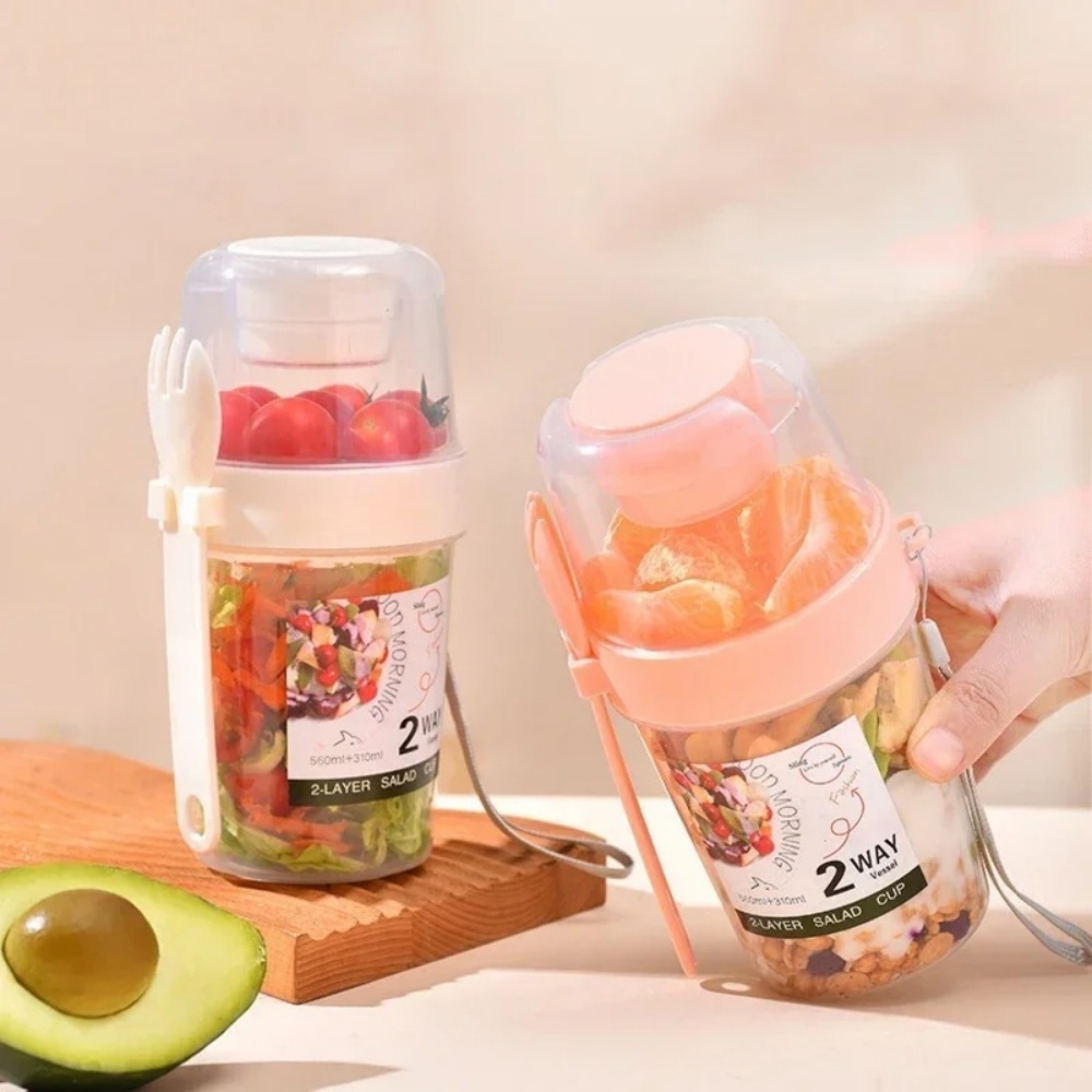Przenośny Kubek na Sałatkę Kub – Food Storage Yogurt recenzja i cena