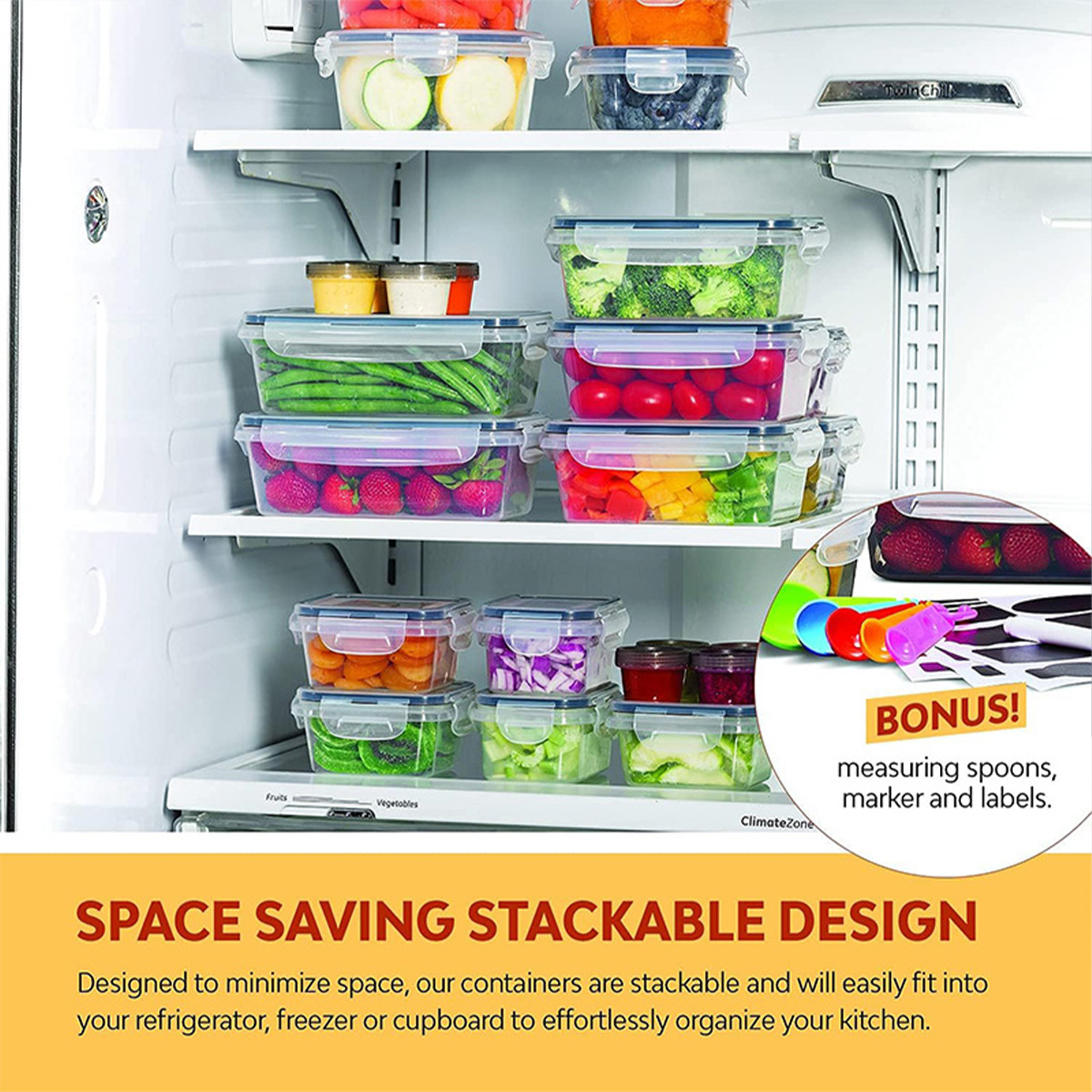Zestaw pojemników do przechowy – Food Storage Vegetables recenzja i cena