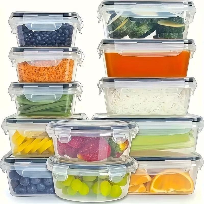 4-częściowy zestaw przezroczys – Food Storage Vegetables recenzja i cena