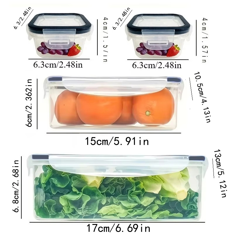 Zestaw 8 sztuk zawiera 4 pojem – Food Storage Vegetables recenzja i cena