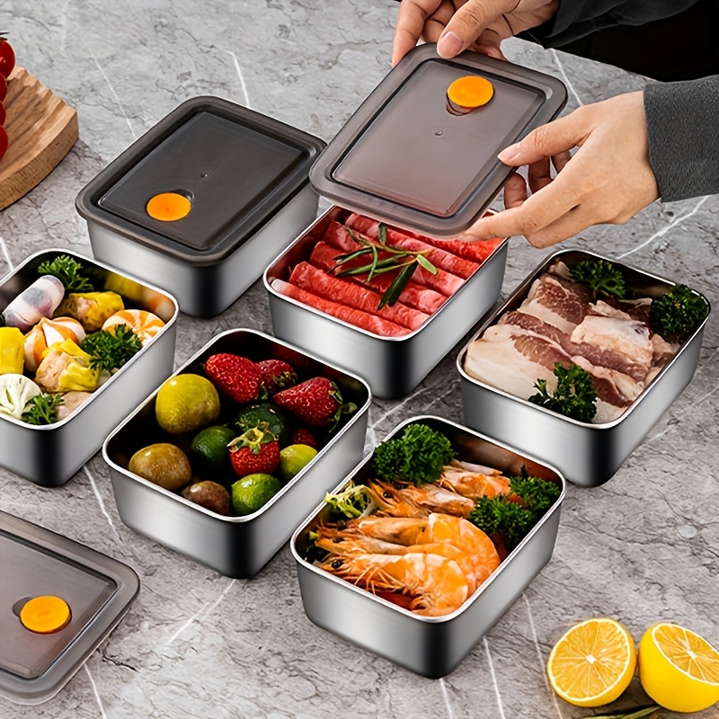 4-częściowy zestaw pojemników  – Food Storage Stainless Steel Containers recenzja i cena