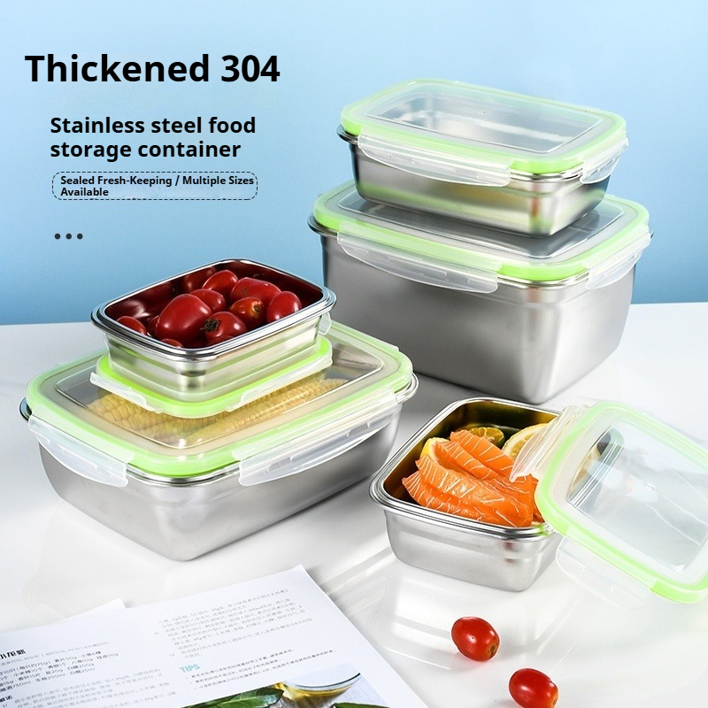 Zestaw pojemników na lunch ze  – Food Storage Stainless Steel Containers recenzja i cena