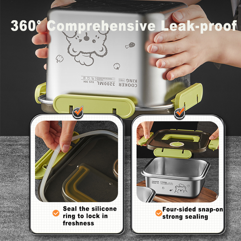 COOKER KING Pojemnik na żywnoś – Food Storage Stainless Steel Containers recenzja i cena