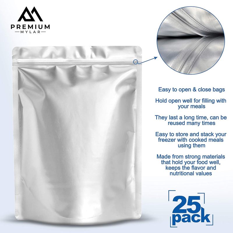 25 Torebek Mylarowych - 25x35  – Food Storage Mylar Bags recenzja i cena