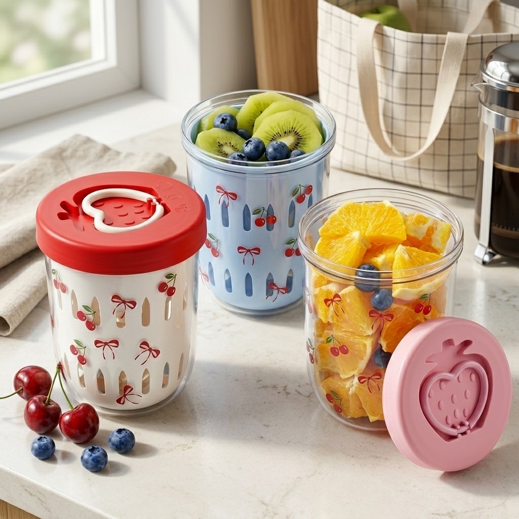 Plastikowy pojemnik na sałatkę – Food Storage Yogurt recenzja i cena